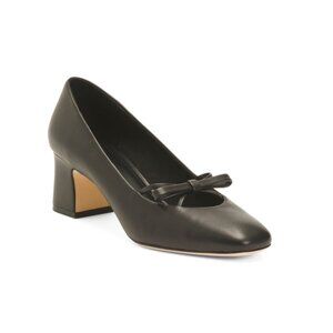 DEE OCLEPPO Blush Leather Zion Pumps With Bow
